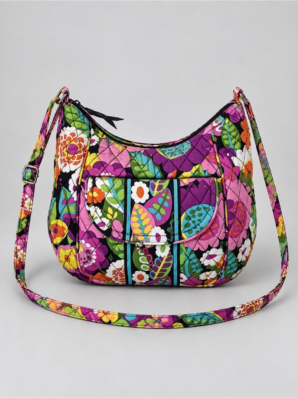 Vera Bradley VaVa Voom Frannie Crossbody Bag Quilted Retired Bohemian